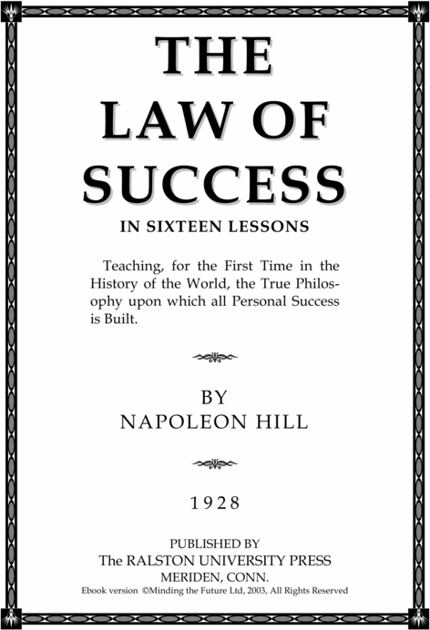 Product picture  The Laws of Success